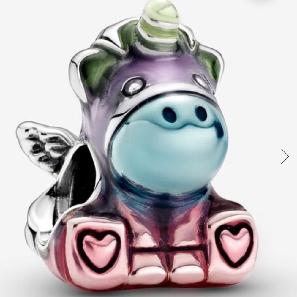 Colourful Rainbow Bruno the Unicorn Charm